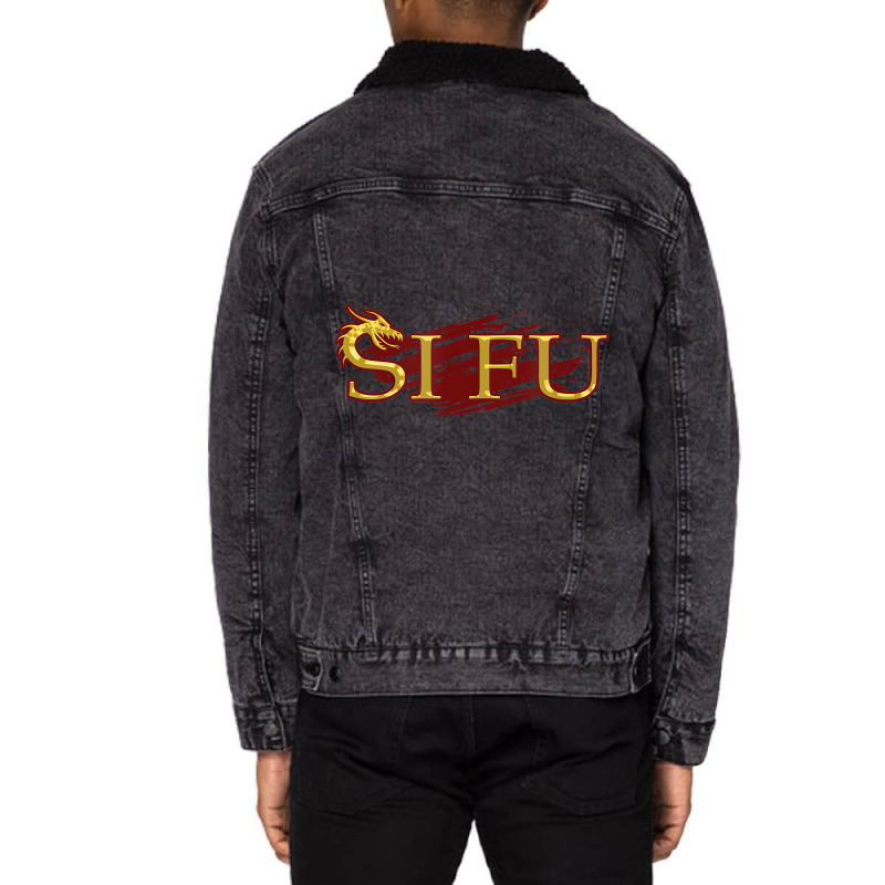 Si Fu Chinese Martial Arts Teacher, Sifu Gift, Kun Unisex Sherpa-lined Denim Jacket | Artistshot