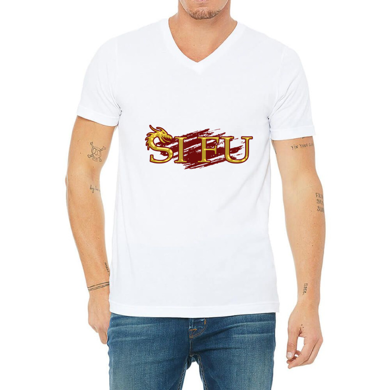 Si Fu Chinese Martial Arts Teacher, Sifu Gift, Kun V-neck Tee | Artistshot