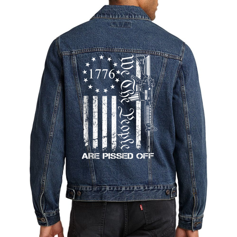 We The People Are Pissed Off   Ar15 Pro Gun Rights Men Denim Jacket | Artistshot