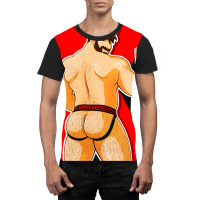 Adam Likes Jockstraps   Red Graphic T-shirt | Artistshot