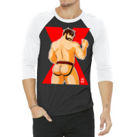 Adam Likes Jockstraps   Red 3/4 Sleeve Shirt | Artistshot