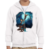 The Legend Of Vox Machina Vex With Bow And Arrow T Youth Zipper Hoodie | Artistshot