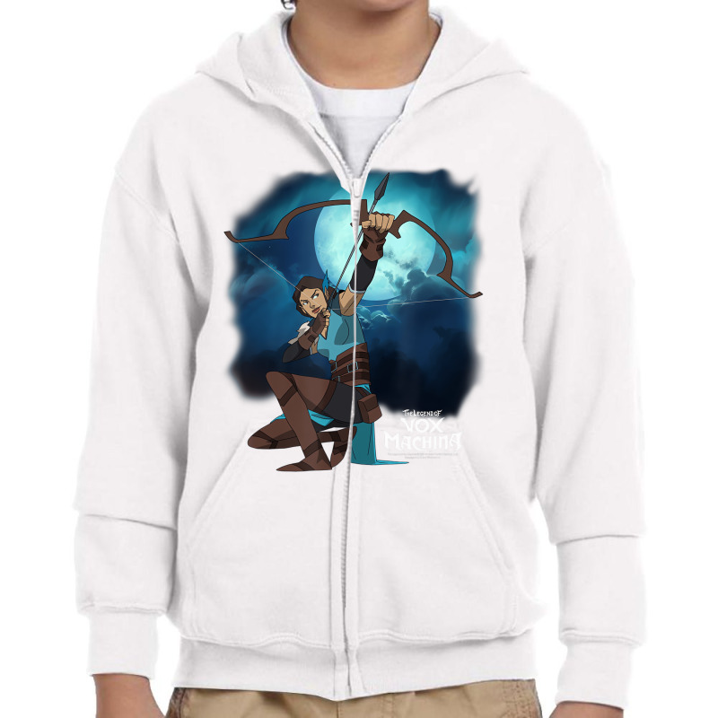 The Legend Of Vox Machina Vex With Bow And Arrow T Youth Zipper Hoodie | Artistshot