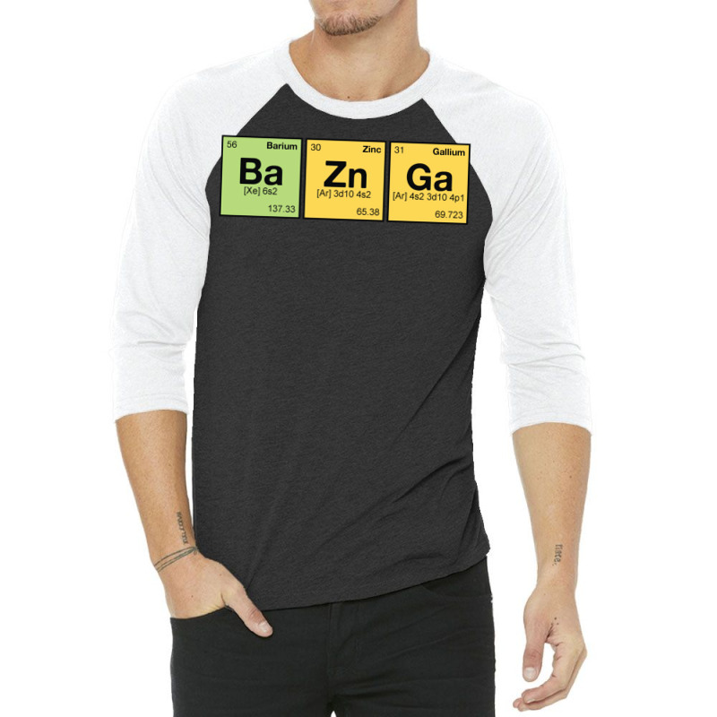 Ba Zn Ga!   Periodic Elements Scramble 1 3/4 Sleeve Shirt by venooskafilav | Artistshot