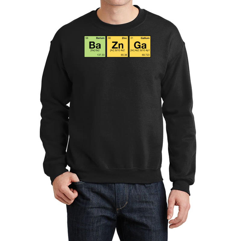 Ba Zn Ga!   Periodic Elements Scramble 1 Crewneck Sweatshirt by venooskafilav | Artistshot