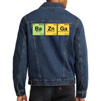 Ba Zn Ga!   Periodic Elements Scramble 1 Men Denim Jacket | Artistshot