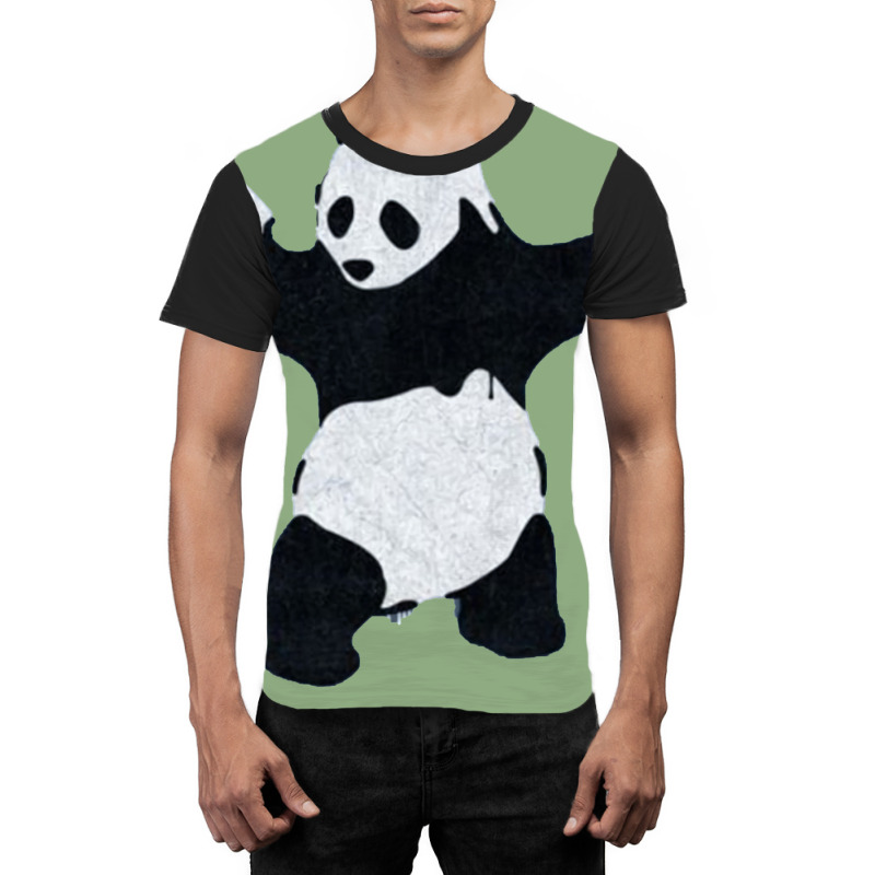 Banksy Panda With Guns Graphic T-shirt by venooskafilav | Artistshot