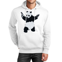 Banksy Panda With Guns Unisex Hoodie | Artistshot