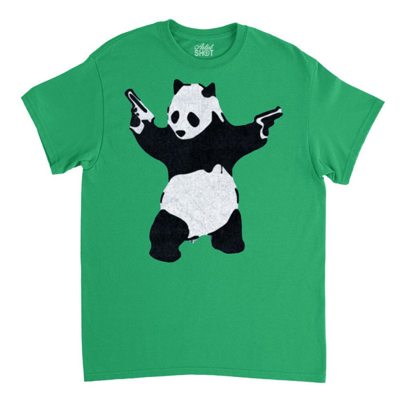 Banksy Panda With Guns Classic T-shirt by venooskafilav | Artistshot