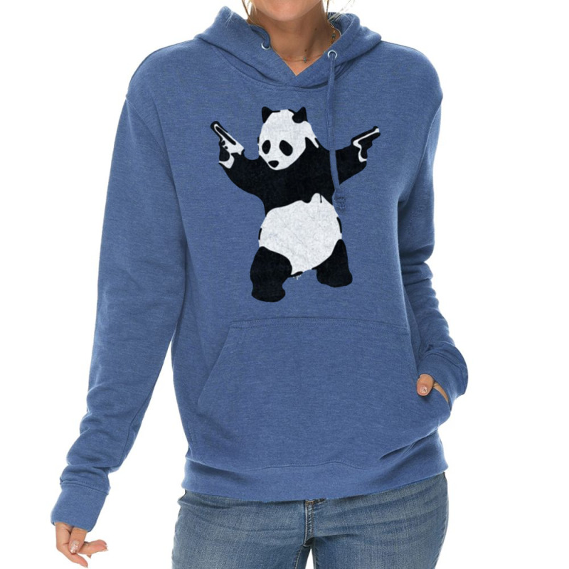 Banksy Panda With Guns Lightweight Hoodie by venooskafilav | Artistshot