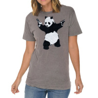 Banksy Panda With Guns Vintage T-shirt | Artistshot