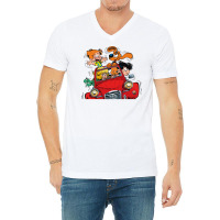 Boule Et Bill (billy And Buddy) In The Car V-neck Tee | Artistshot