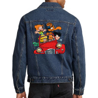 Boule Et Bill (billy And Buddy) In The Car Men Denim Jacket | Artistshot