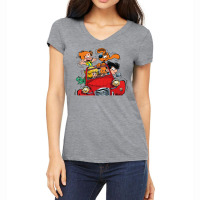 Boule Et Bill (billy And Buddy) In The Car Women's V-neck T-shirt | Artistshot