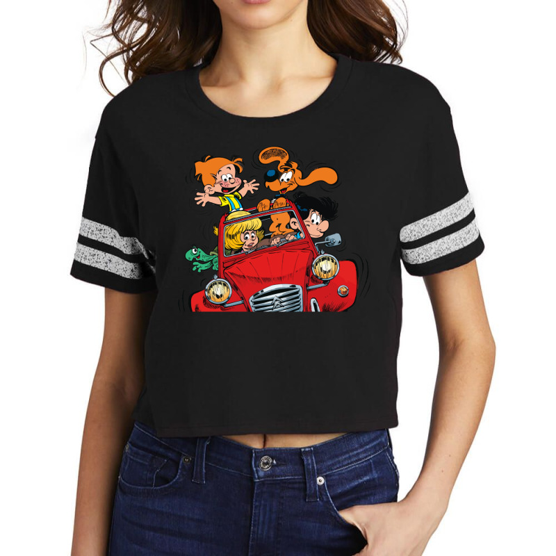 Boule Et Bill (billy And Buddy) In The Car Scorecard Crop Tee by venooskafilav | Artistshot