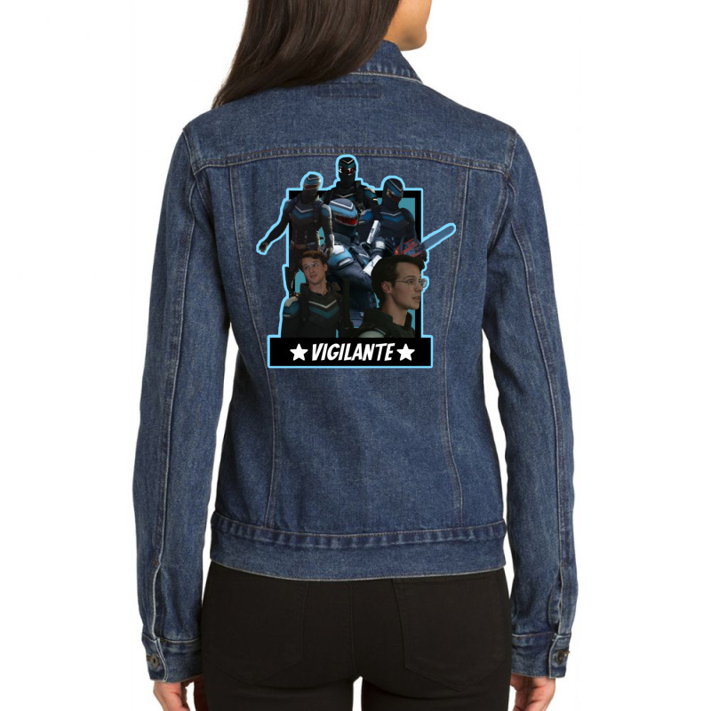 Cute Vigilante Peacemaker Ladies Denim Jacket | Artistshot