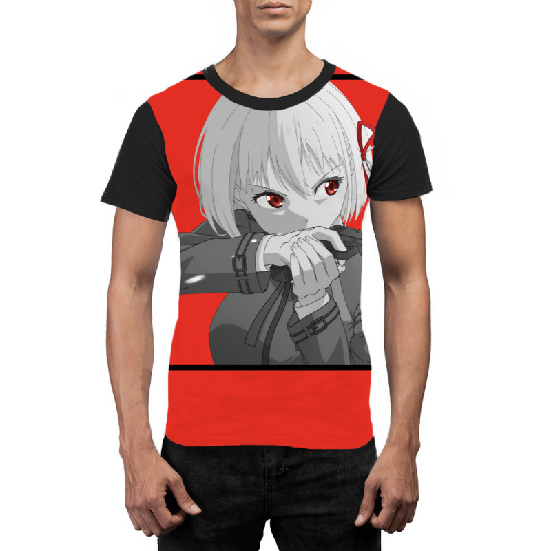 Chisato Nishikigi   Lycoris Recoil Graphic T-shirt by venooskafilav | Artistshot