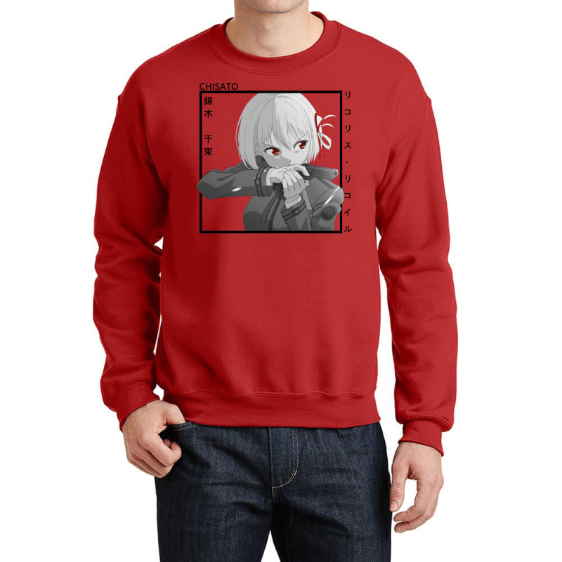 Chisato Nishikigi   Lycoris Recoil Crewneck Sweatshirt by venooskafilav | Artistshot