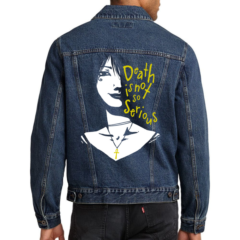 Death Is Not So Serious Men Denim Jacket by venooskafilav | Artistshot