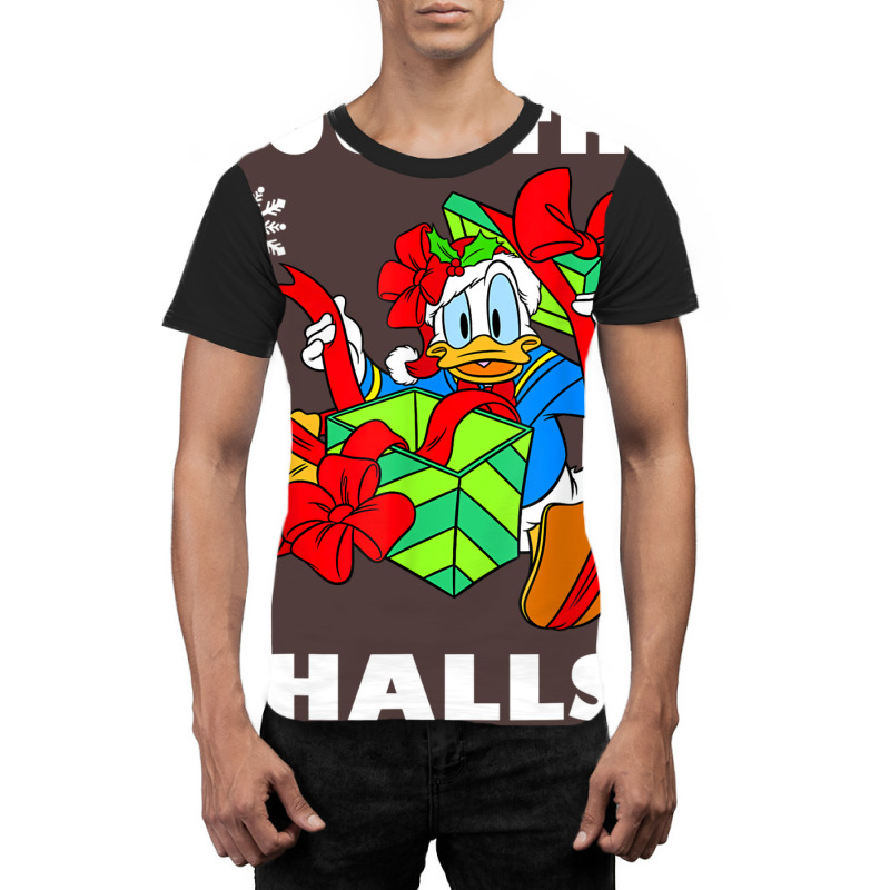 Duck The Halls Christmas Portrait Graphic T-shirt by venooskafilav | Artistshot