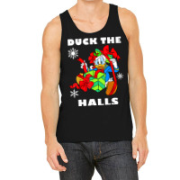 Duck The Halls Christmas Portrait Tank Top | Artistshot