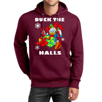 Duck The Halls Christmas Portrait Unisex Hoodie | Artistshot