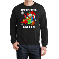 Duck The Halls Christmas Portrait Crewneck Sweatshirt | Artistshot