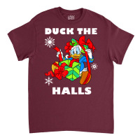 Duck The Halls Christmas Portrait Classic T-shirt | Artistshot