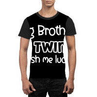 Kids Big Brother Of Twins   Promoted To Big Brothe Graphic T-shirt | Artistshot