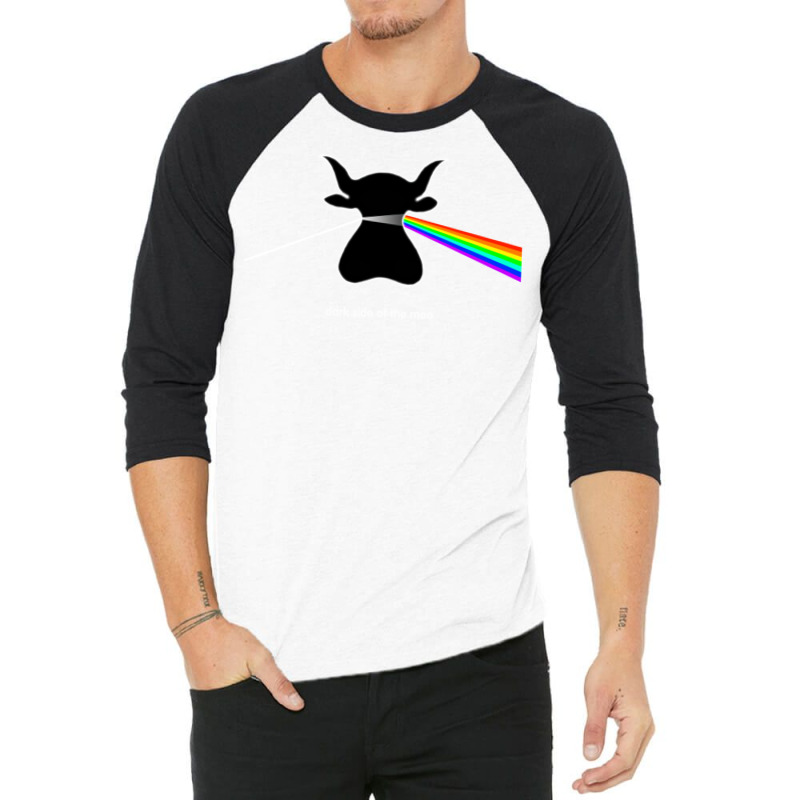 Dark Side Of The Moo 3/4 Sleeve Shirt by sukantotsonu | Artistshot