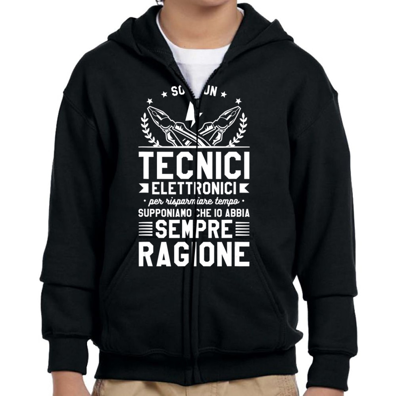 They Are An Electronic Technicians To Save Time T Youth Zipper Hoodie by voutsro | Artistshot