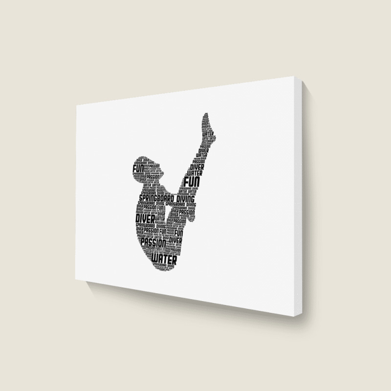 Springboard Diver Springboard Diving Platform Divi Landscape Canvas Print | Artistshot