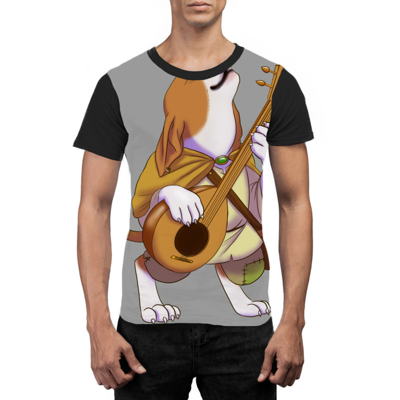 D&d Doggo   Beagle Bard Graphic T-shirt | Artistshot