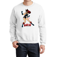 Black Cat Golden Age Superhero Crewneck Sweatshirt | Artistshot