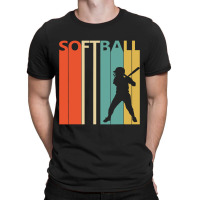 Retro 1980s Softball Player T-shirt | Artistshot