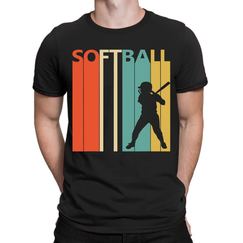 Retro 1980s Softball Player T-shirt | Artistshot
