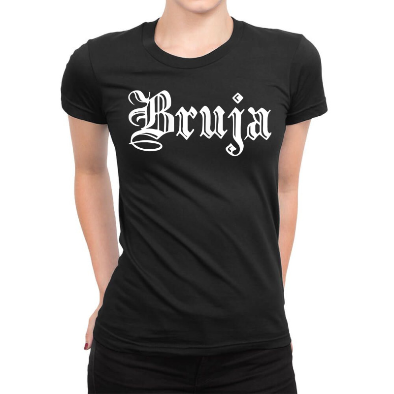 Womens Bruja Dia De Muertos Mexican Halloween Witc Ladies Fitted T-Shirt by ewubea | Artistshot