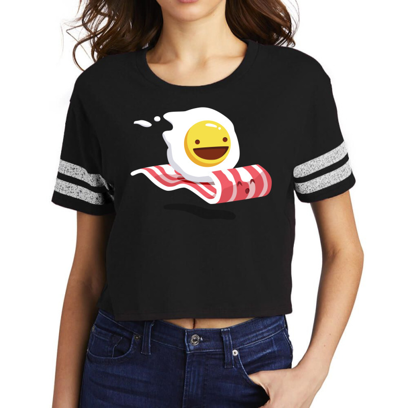 Egg Bacon Buddies Scorecard Crop Tee by metheojerupe | Artistshot