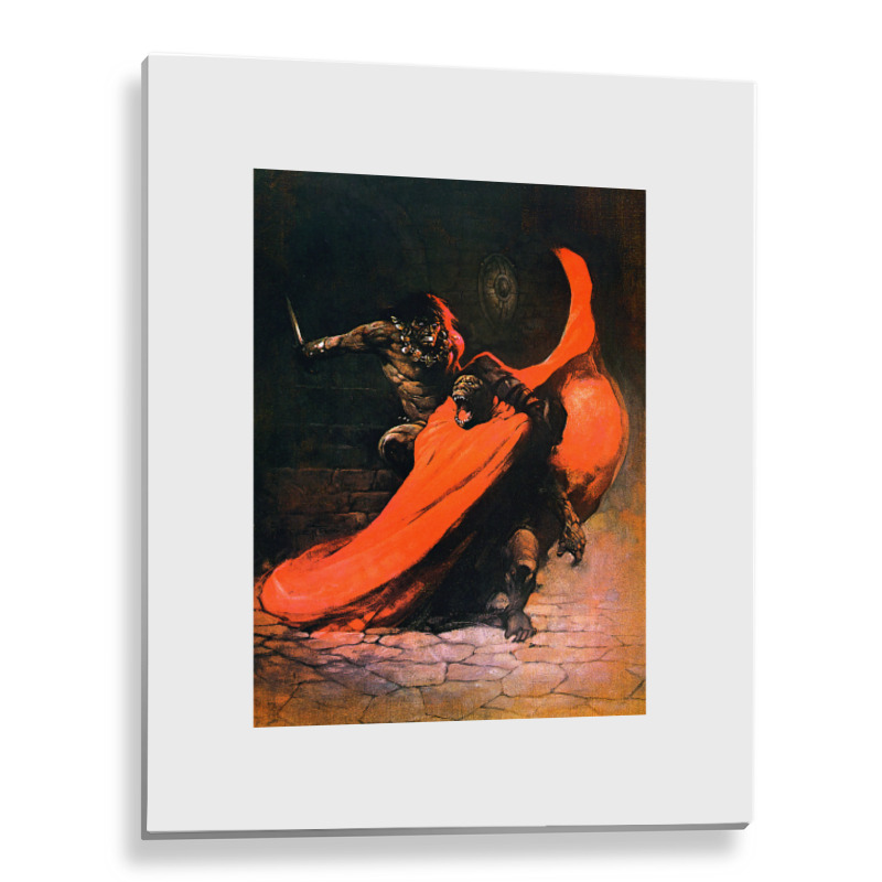 Frank Frazetta   Conan The Barbarian 1 Metal Print Vertical by wollapgali | Artistshot