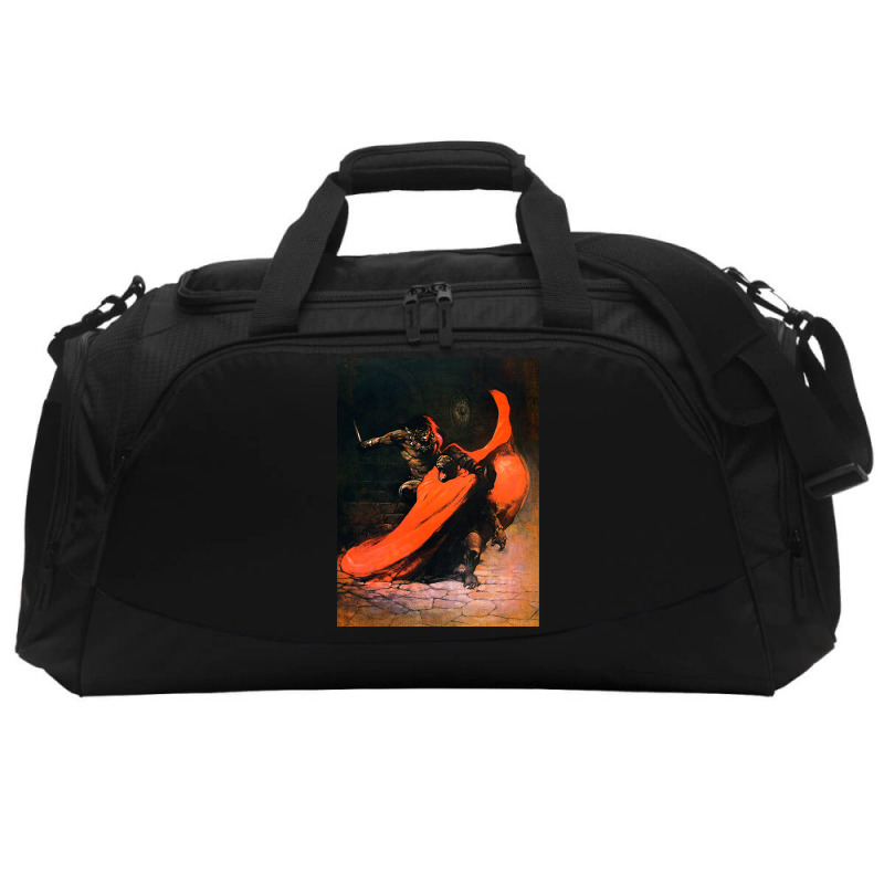 Frank Frazetta   Conan The Barbarian 1 Active Duffel by wollapgali | Artistshot