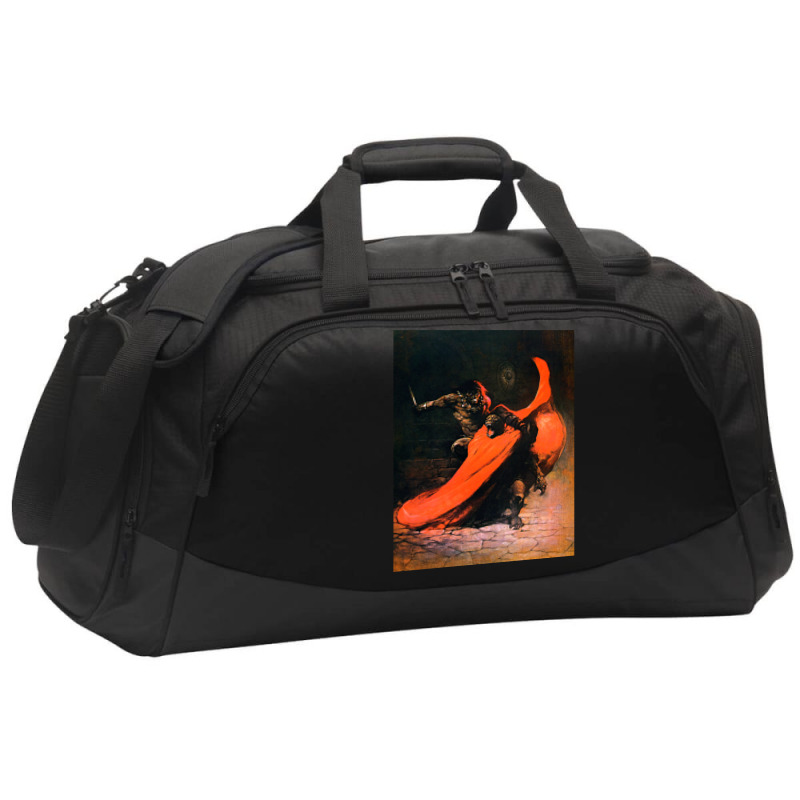 Frank Frazetta   Conan The Barbarian 1 Active Duffel by wollapgali | Artistshot