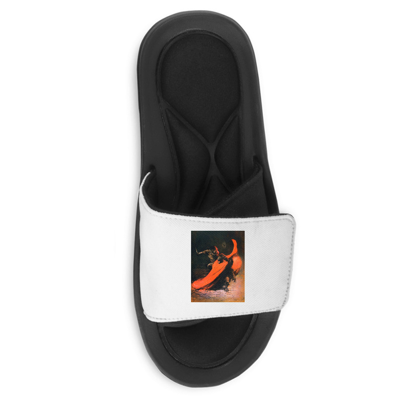 Frank Frazetta   Conan The Barbarian 1 Slide Sandal by wollapgali | Artistshot