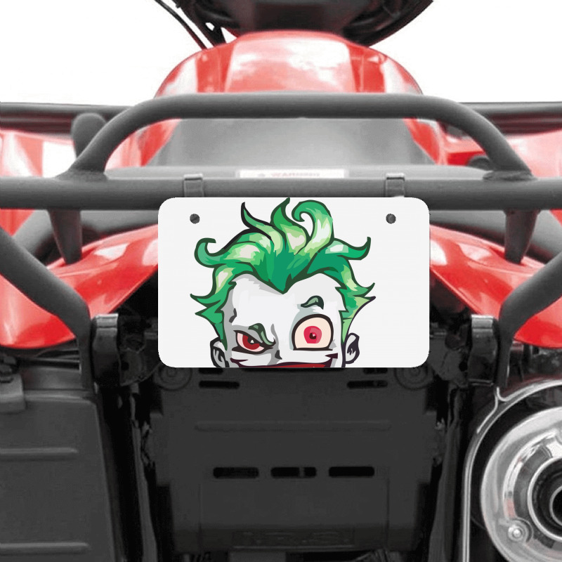 Joker (dc)  (low Poly Abstract) Fanart (zoomout Effect) Atv License Plate | Artistshot