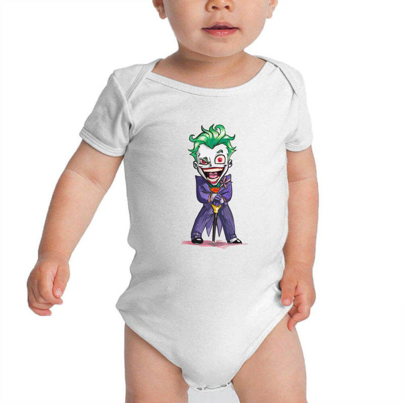 Joker (dc)  (low Poly Abstract) Fanart (zoomout Effect) Baby Bodysuit | Artistshot