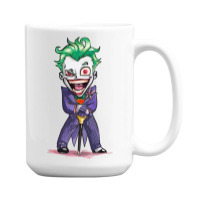 Joker (dc)  (low Poly Abstract) Fanart (zoomout Effect) 15 Oz Coffee Mug | Artistshot