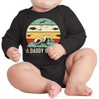 Mountain Tree Campfire Happy Camping Day Daddy Cam Long Sleeve Baby Bodysuit | Artistshot