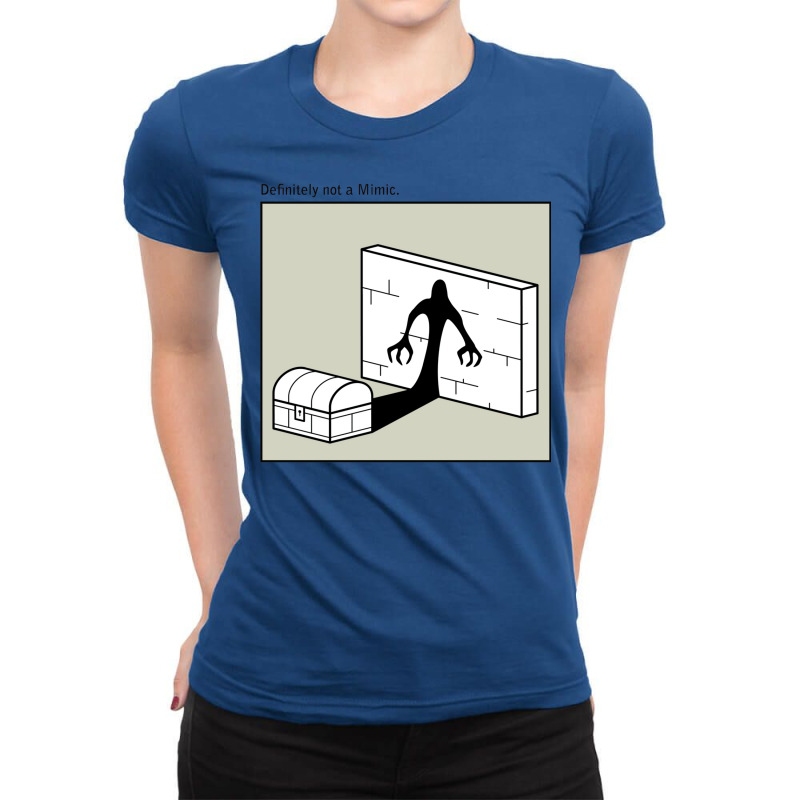 Definitely Not A Mimic 2 Ladies Fitted T-Shirt by claroamnobef | Artistshot