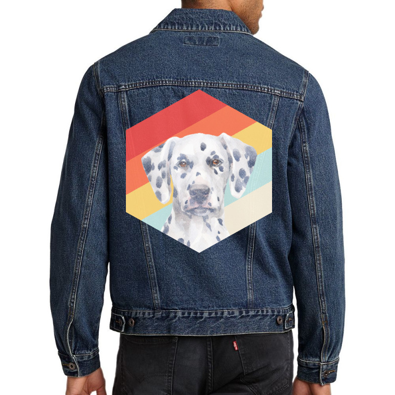 Dalmatian T  Shirtfunny Dalmatian Dog Art Retro Vintage Dalmatian Gift Men Denim Jacket by misael23496 | Artistshot