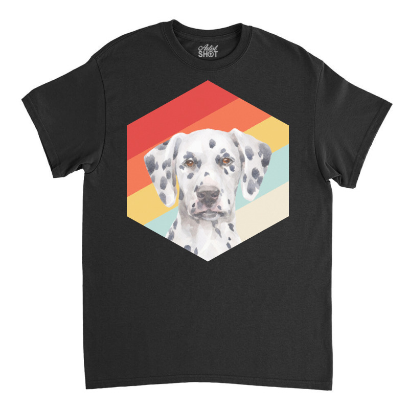 Dalmatian T  Shirtfunny Dalmatian Dog Art Retro Vintage Dalmatian Gift Classic T-shirt by misael23496 | Artistshot