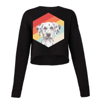 Dalmatian T  Shirtfunny Dalmatian Dog Art Retro Vintage Dalmatian Gift Cropped Sweater | Artistshot